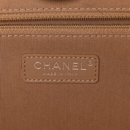 Chanel Wool Felt Large Deauville Tote Grey Beige 6 of 10