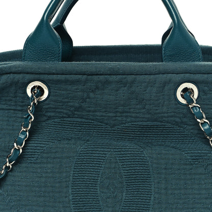 Chanel Canvas Large Double Face Shopping Tote Green 8 of 12