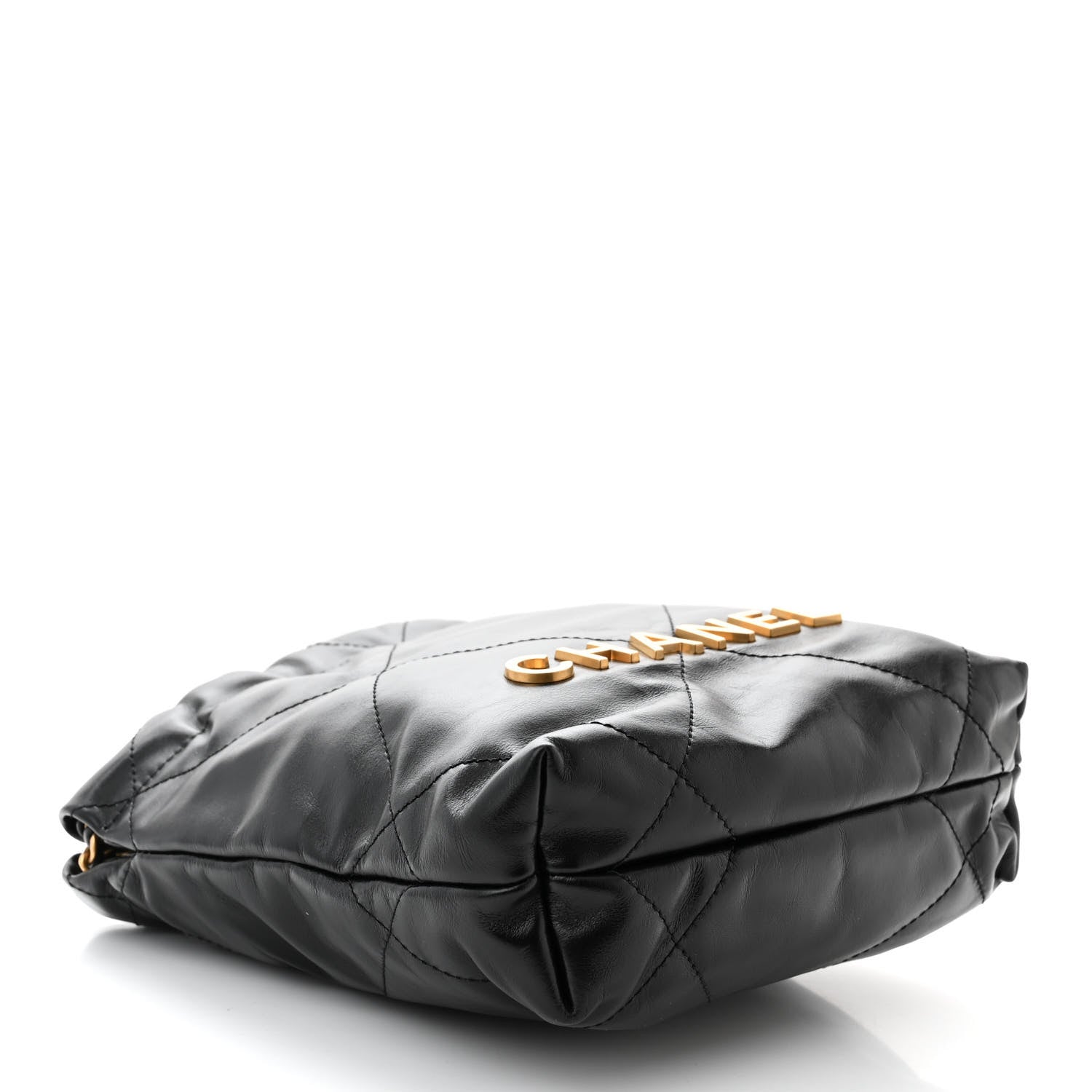 Chanel Shiny Calfskin Quilted Mini Chanel 22 Black 4 of 10