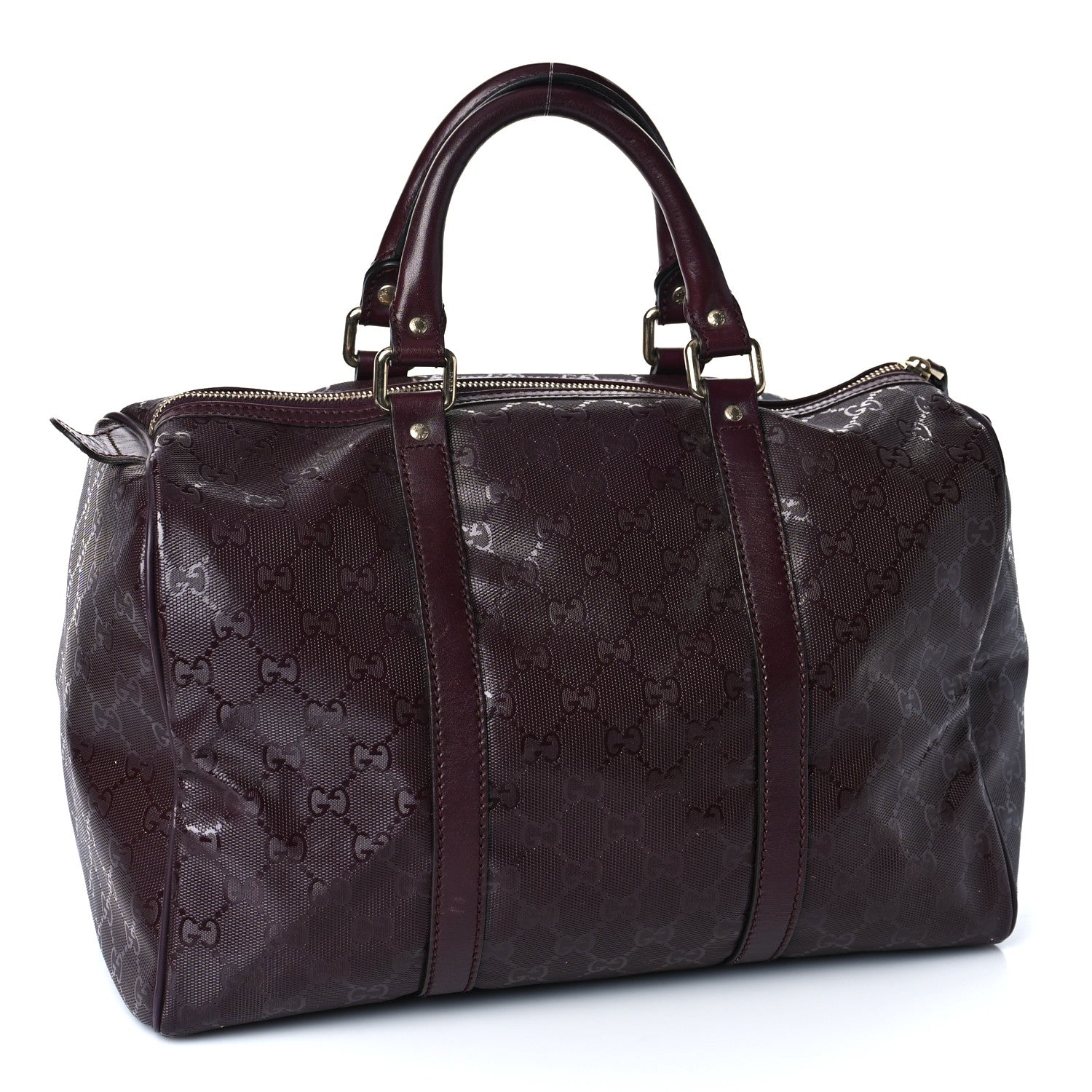 Gucci Imprime Monogram Medium Joy Boston Bordeaux 3 of 10