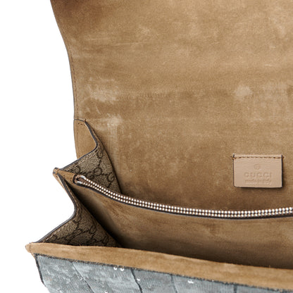 Gucci GG Supreme Monogram Lightning Embroidered Medium Dionysus Shoulder Bag Beige 12 of 12