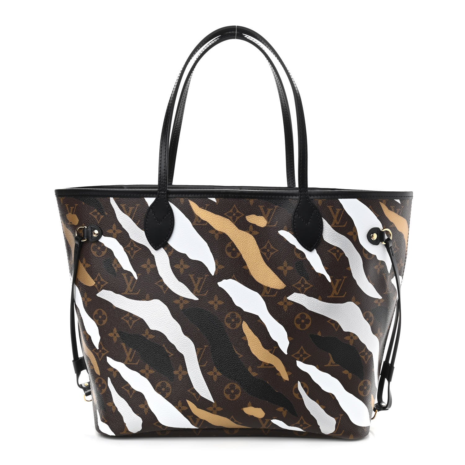 Louis Vuitton X LOL Monogram Neverfull MM Gold Silver 3 of 11