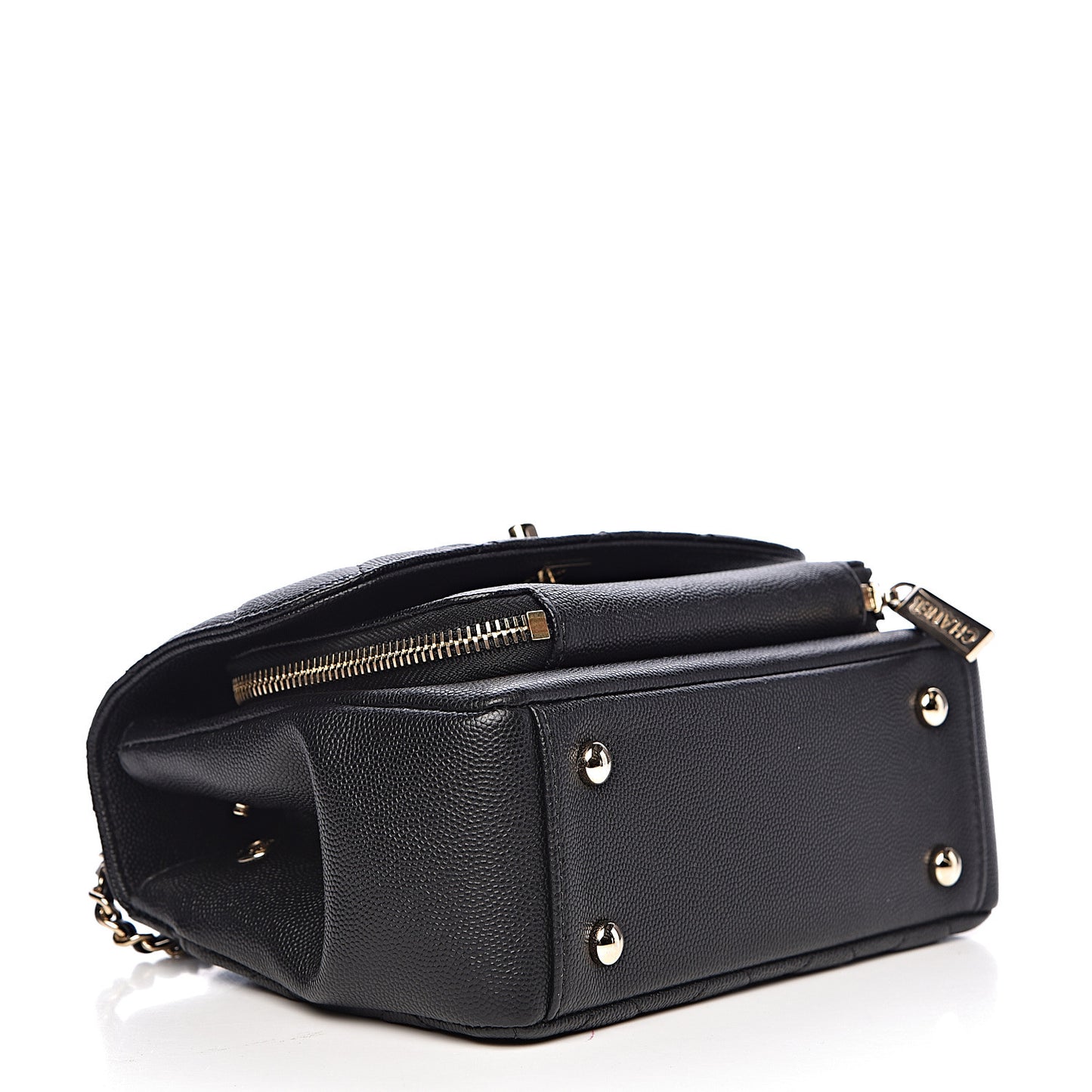 Caviar Quilted Mini Business Affinity Flap Black