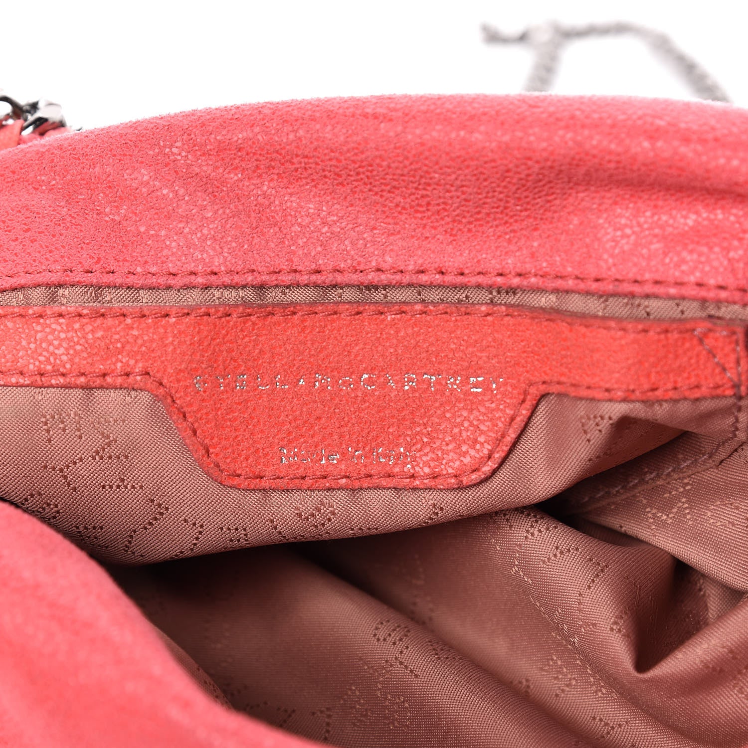 Stella McCartney Shaggy Deer Mini Falabella Fold Over Tote Pink Fluo 6 of 15