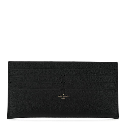 Louis Vuitton Calfskin Felicie Chain Wallet Card Holder Insert Black 1 of 6