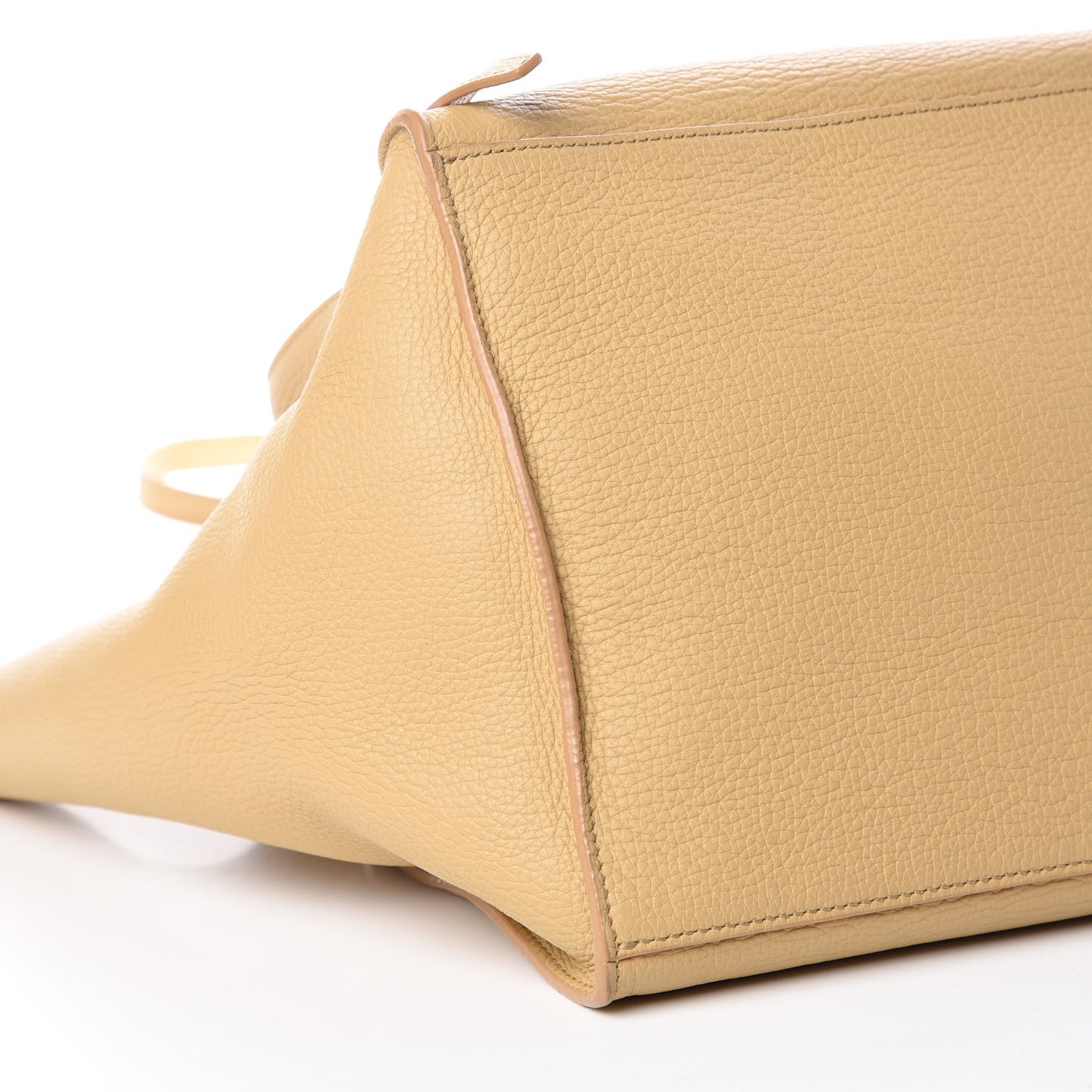 Supple Grained Calfskin Small Big Bag Sand