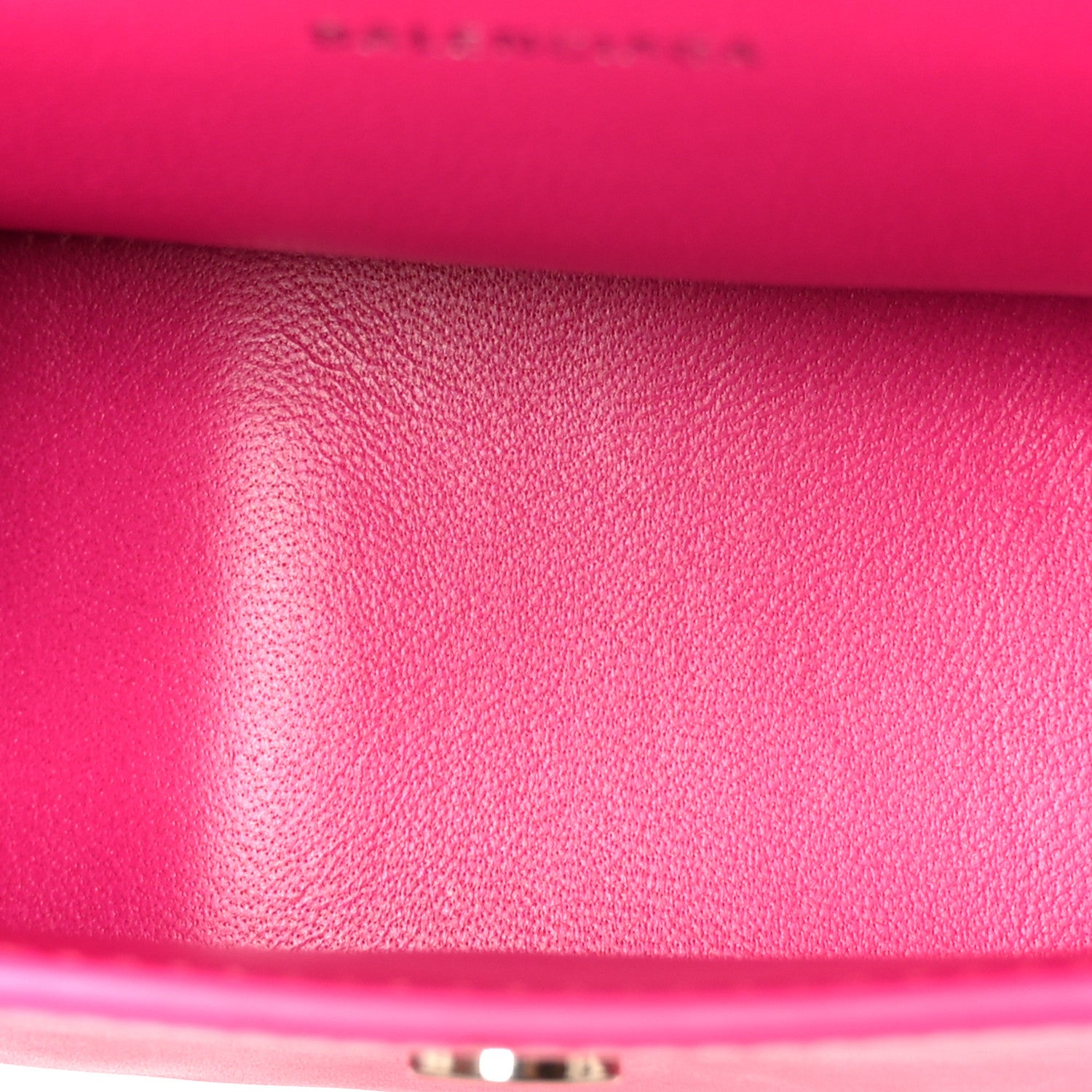 Balenciaga Shiny Box Calfskin Hourglass Top Handle Bag XS Acid Fuchsia 5 of 10