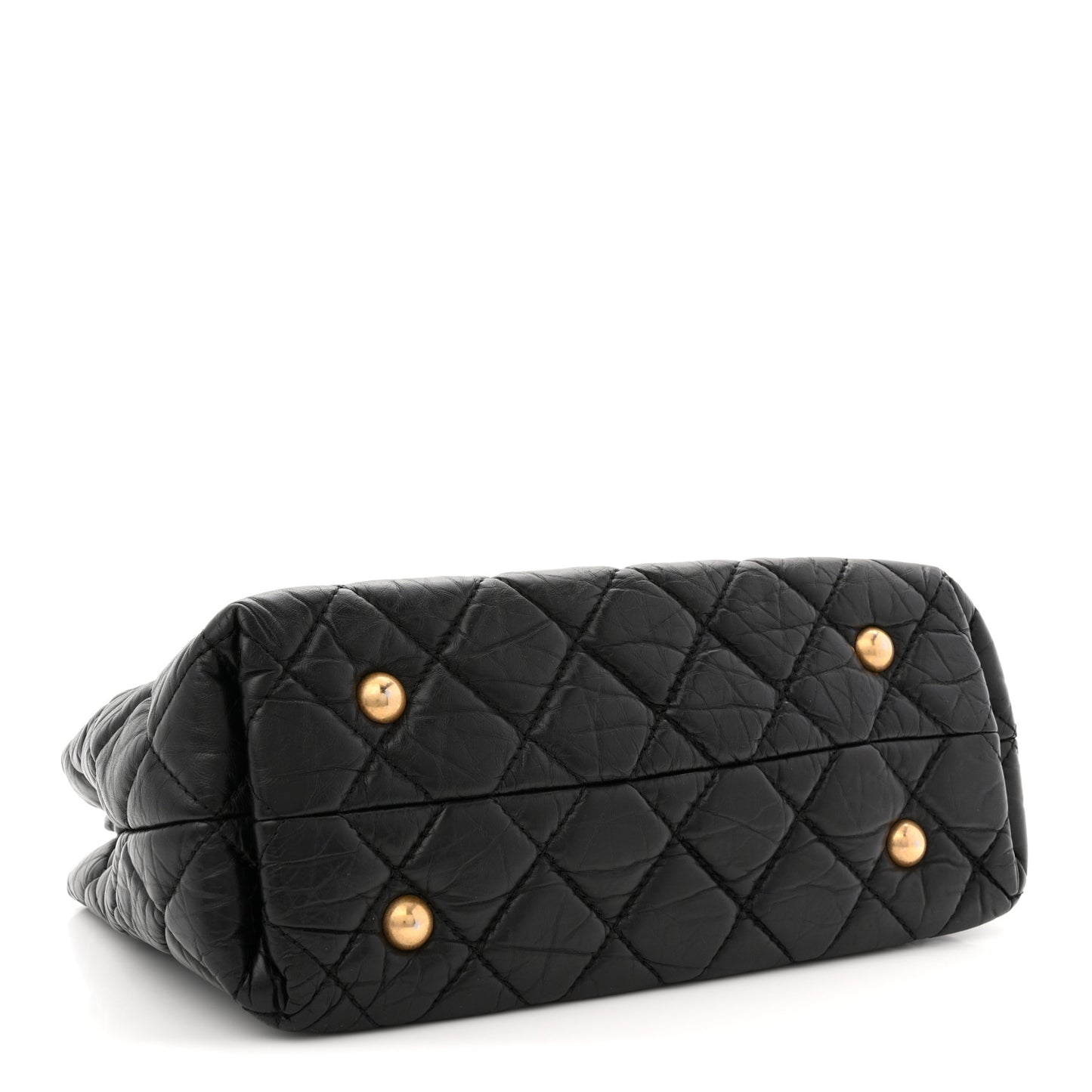 Aged Calfskin Quilted Reissue 2.55 Tote Black