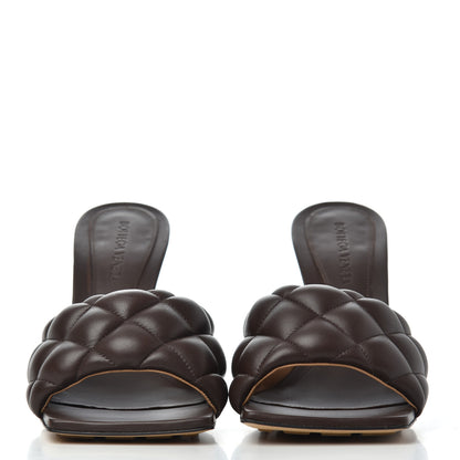 Bottega Veneta Nappa Matelasse Padded Mule Sandals 38 Chocolate 2 of 12