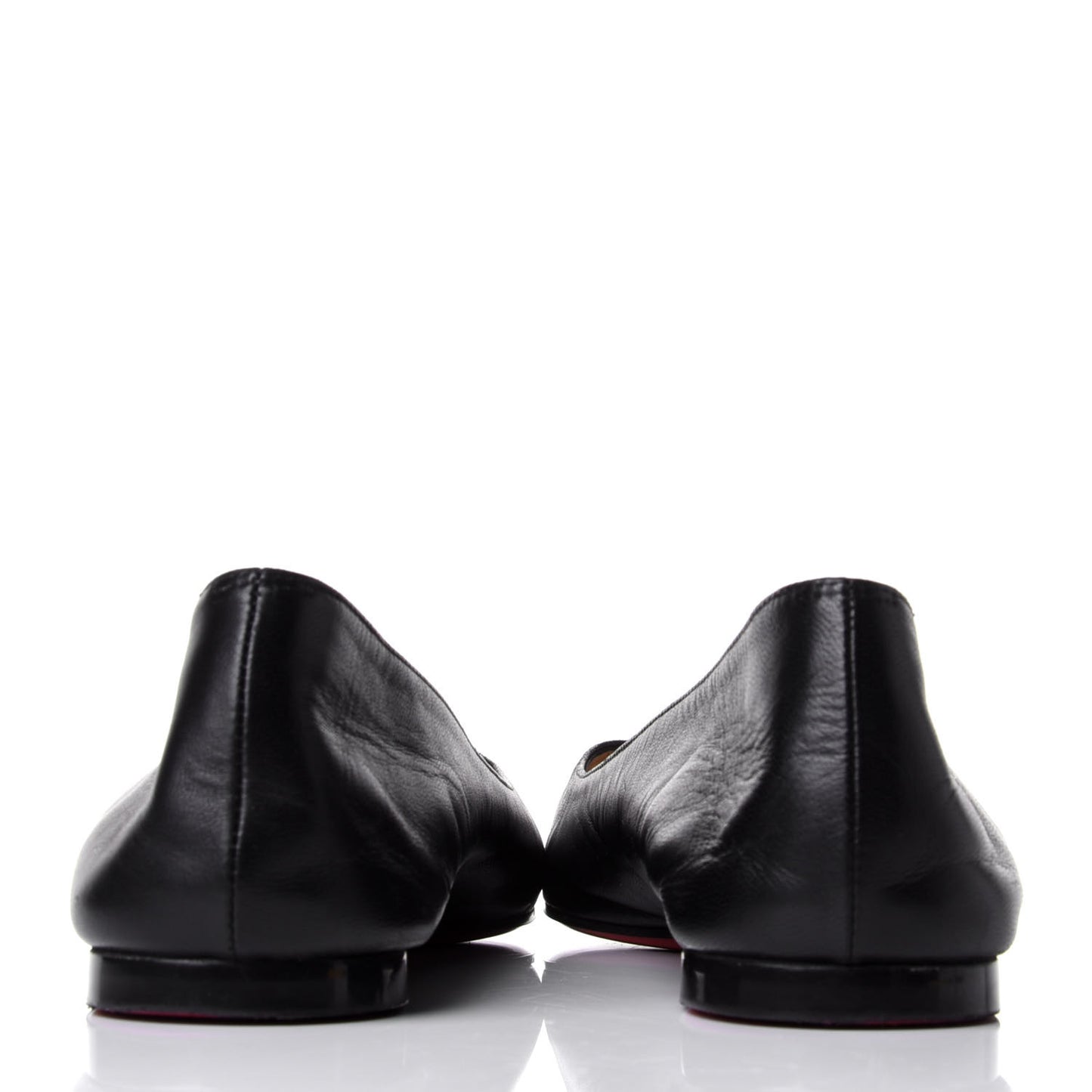 Shiny Nappa Ballalla Flats 37 Black