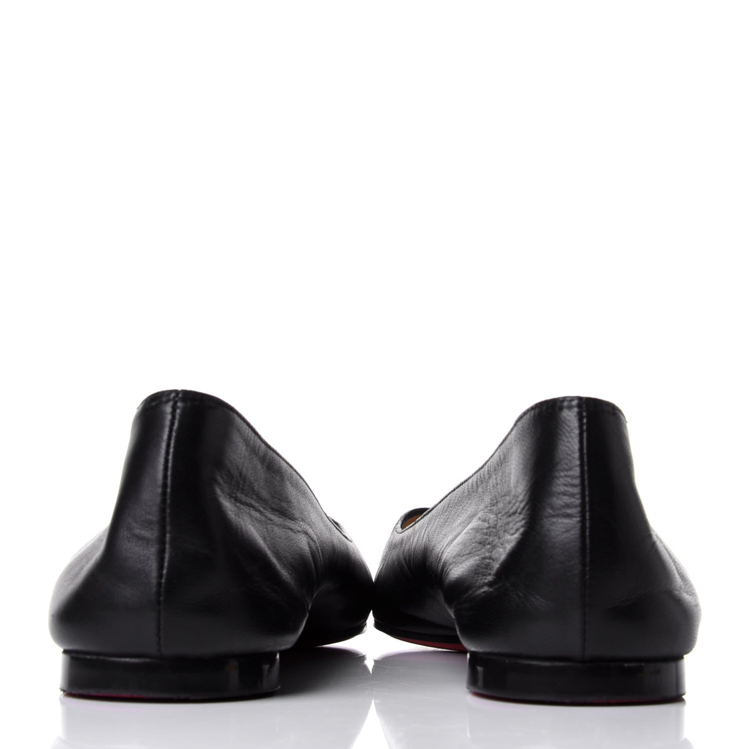 Christian Louboutin Shiny Nappa Ballalla Flats 37 Black 3 of 4