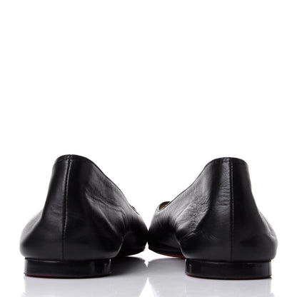 Christian Louboutin Shiny Nappa Ballalla Flats 37 Black 3 of 4