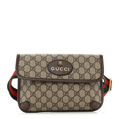 Gucci GG Supreme Monogram Neo Vintage Web Belt Bag Brown 1 of 11
