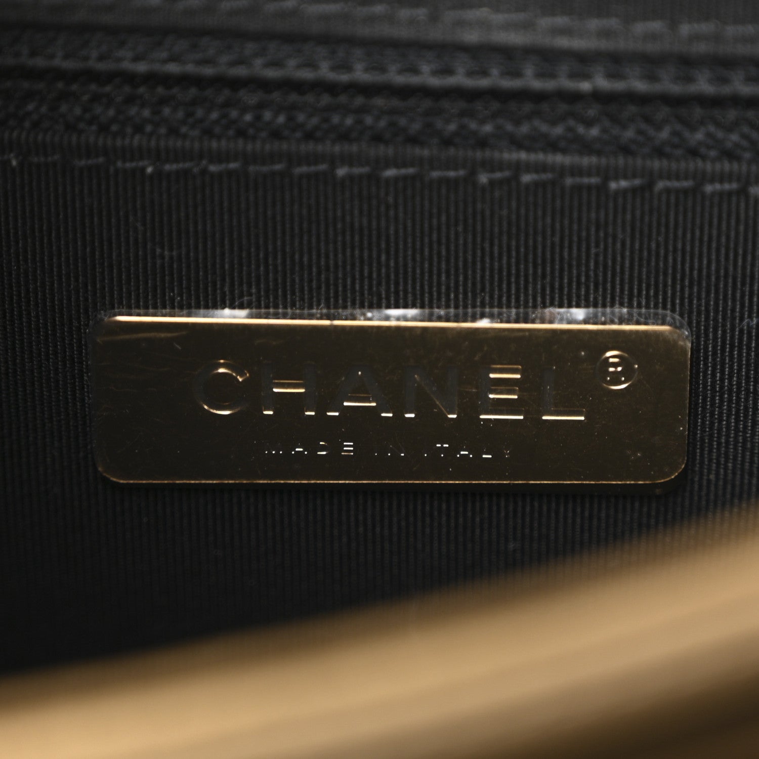 Chanel Metallic Calfskin Caviar Quilted Mini Chain Handle Flap Gold 6 of 11