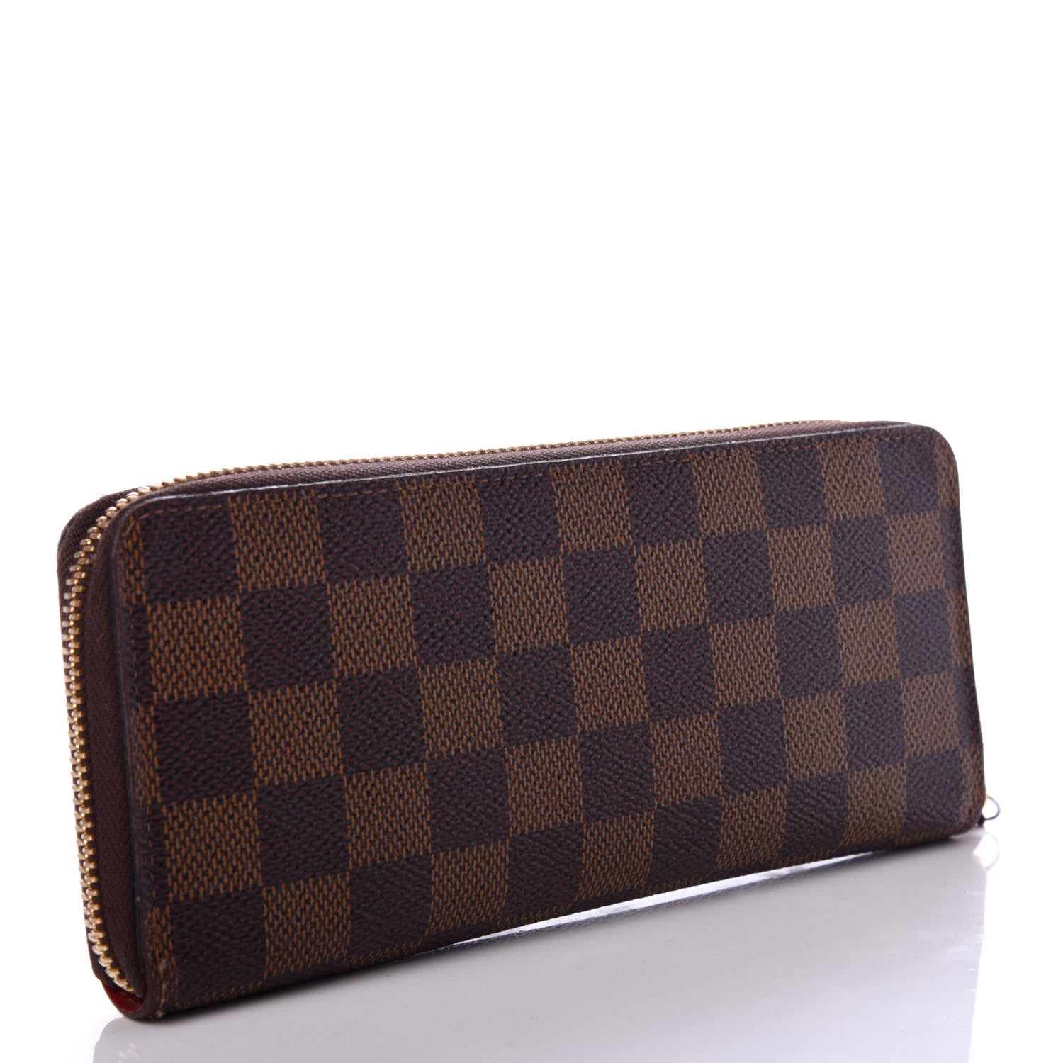 Louis Vuitton Damier Ebene Clemence Wallet Cherry 3 of 8
