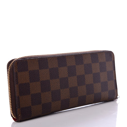 Louis Vuitton Damier Ebene Clemence Wallet Cherry 3 of 8