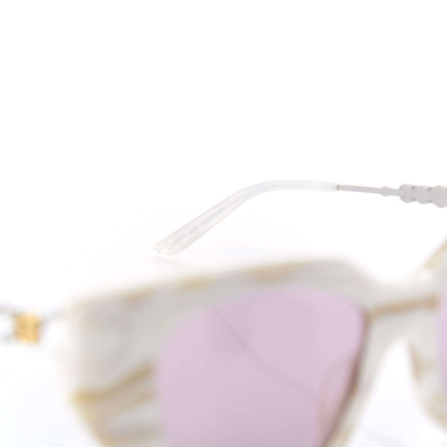 Crystal Embellished Cat Eye GG0641S Sunglasses White