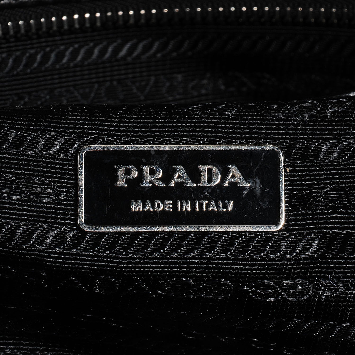 Prada Vitello Daino Print Medium Bauletto Nero Black 6 of 10
