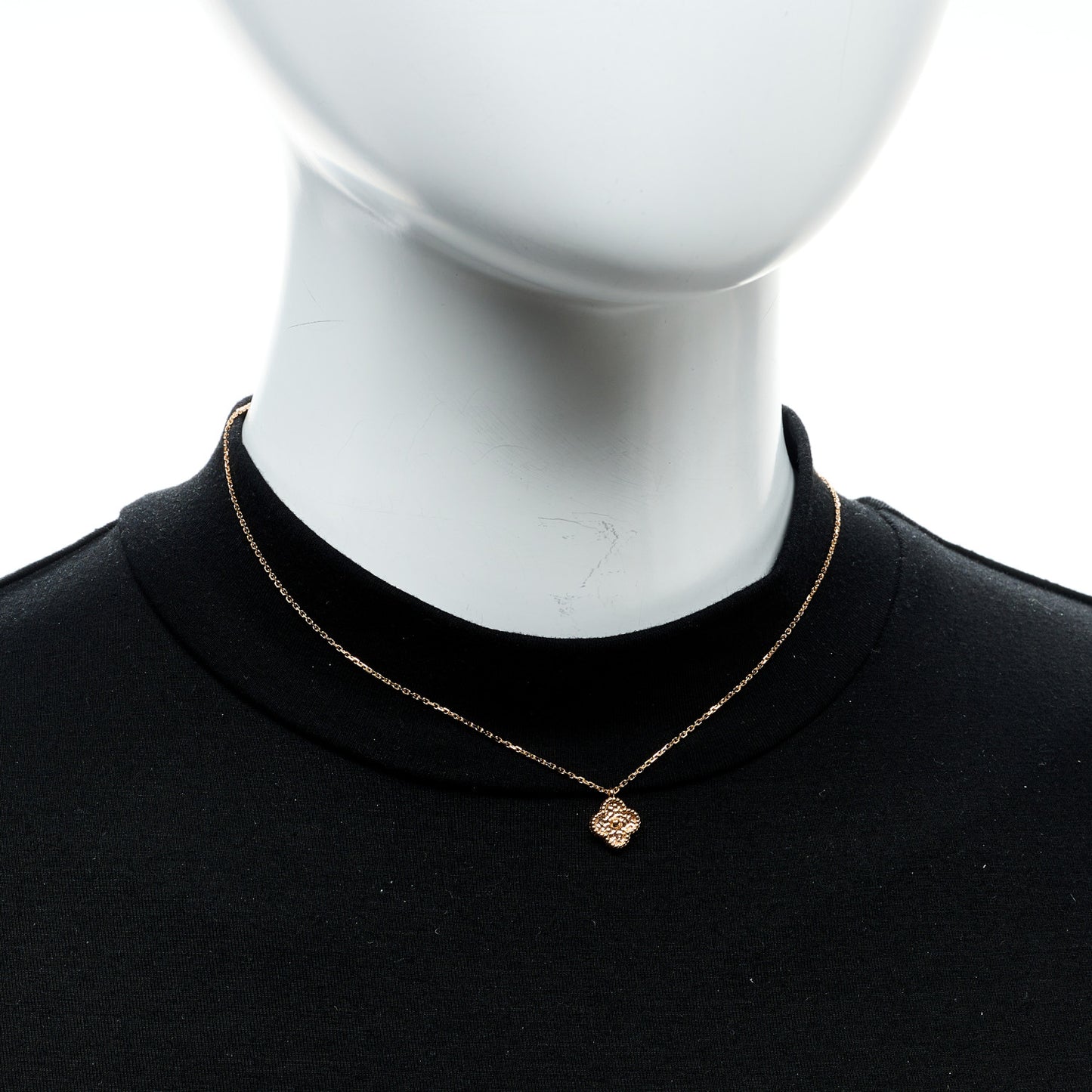 18K Rose Gold Sweet Alhambra Pendant Necklace