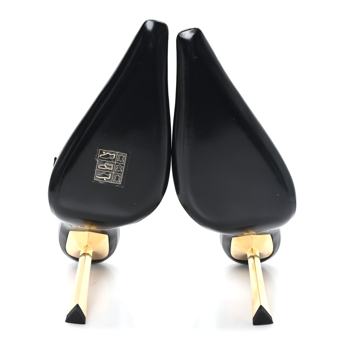 Glazed Calfskin Lee Slingback Pumps Black 35 Black