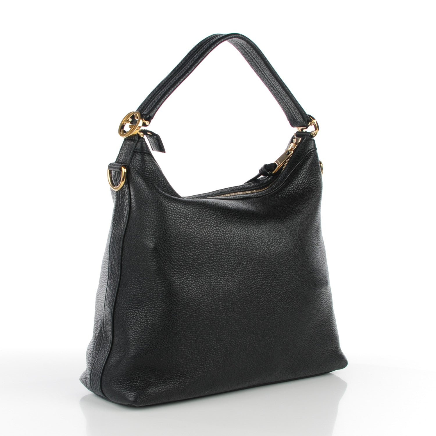 Gucci Pebbled Calfskin Small Miss GG Hobo Black 3 of 7