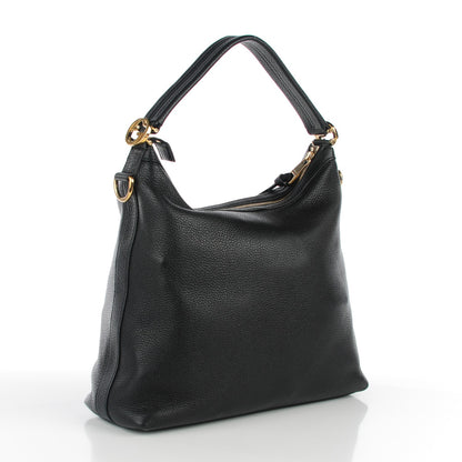 Gucci Pebbled Calfskin Small Miss GG Hobo Black 3 of 7