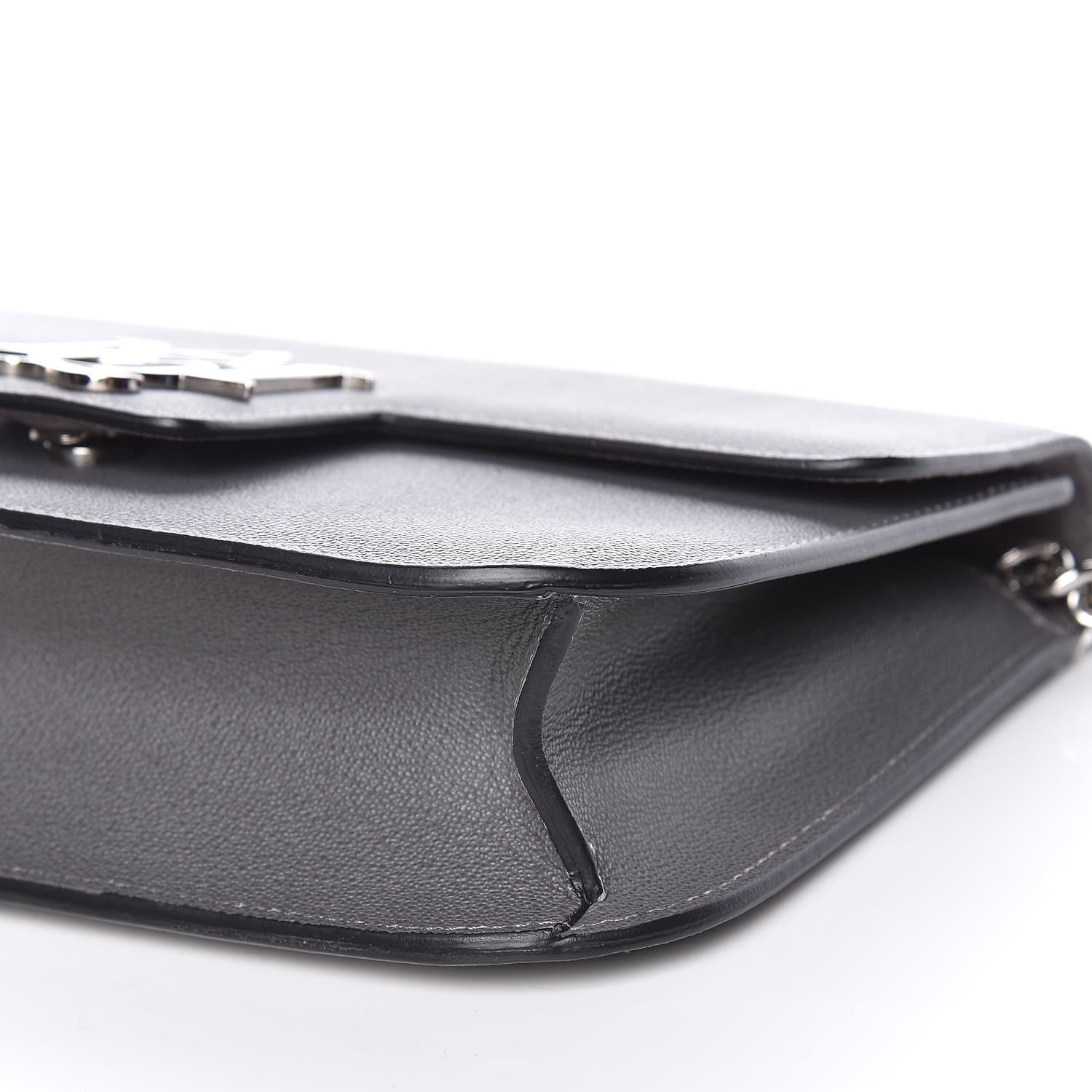 Alexander McQueen Calfskin Medium Insignia Flap Grey 8 of 10