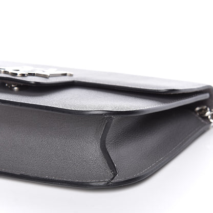 Alexander McQueen Calfskin Medium Insignia Flap Grey 8 of 10