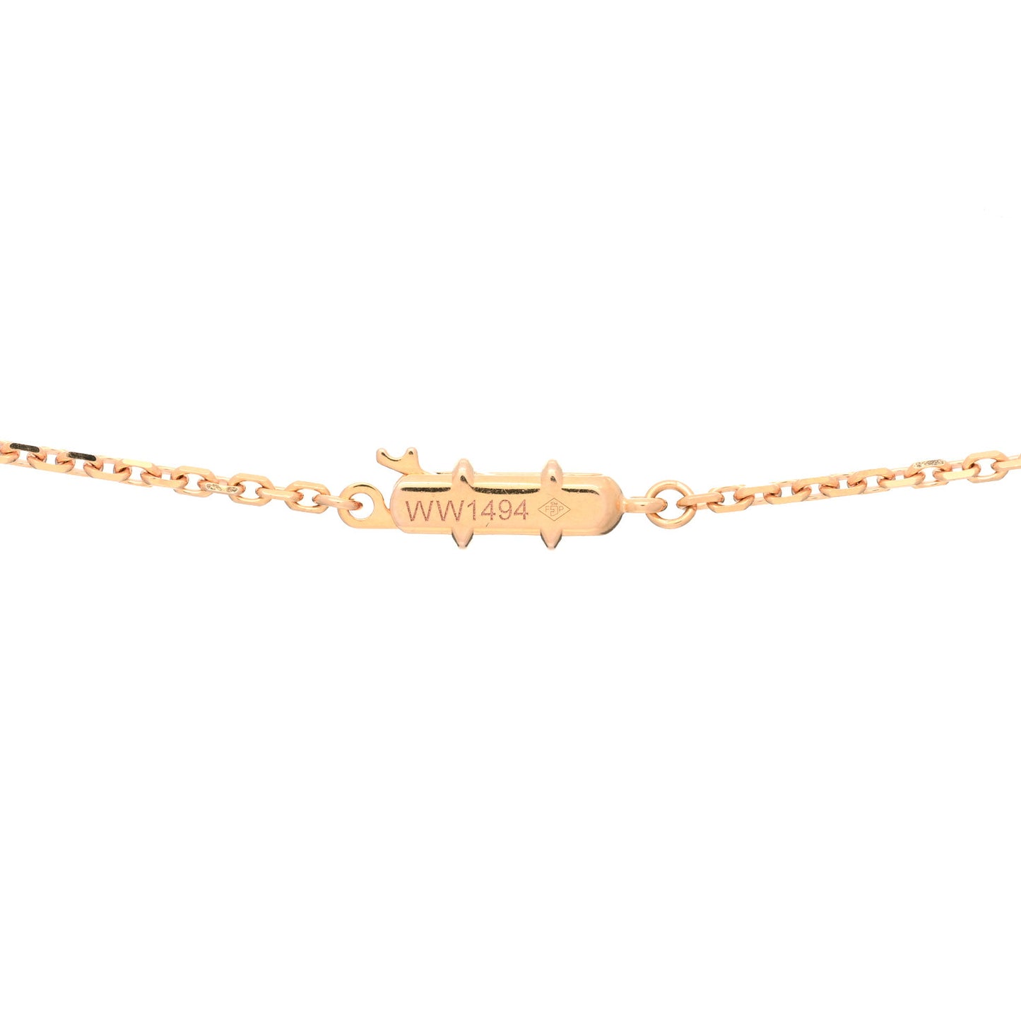 18K Pink Gold Medium Hearts and Symbols Necklace