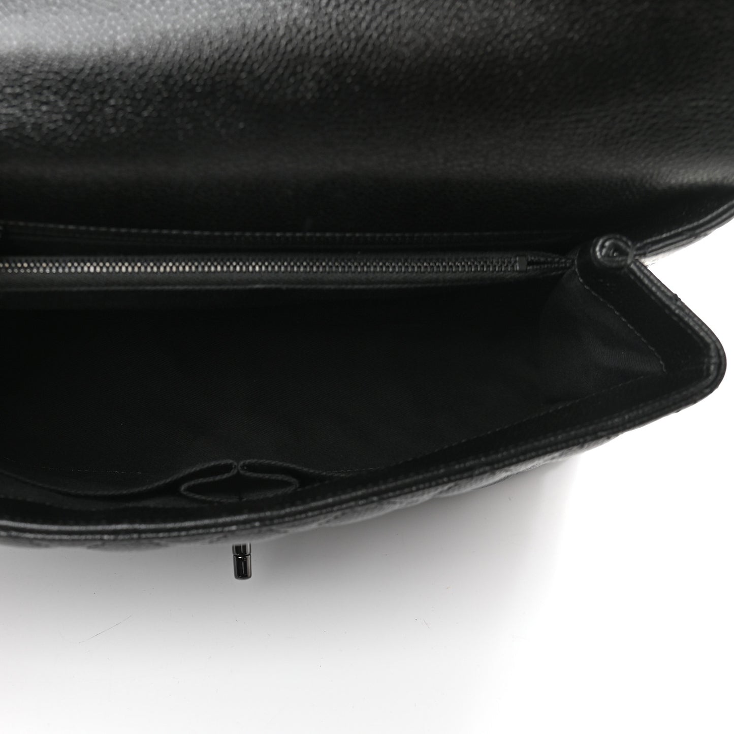Caviar Quilted Medium Coco Handle Flap So Black
