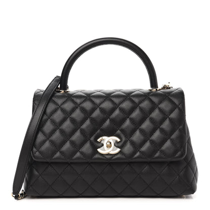 Chanel Caviar Quilted Small Coco Handle Flap Black 1 of 11