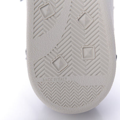 Valentino Garavani Metallic Calfskin Womens Backnet Sneakers 37.5 Silver 8 of 10