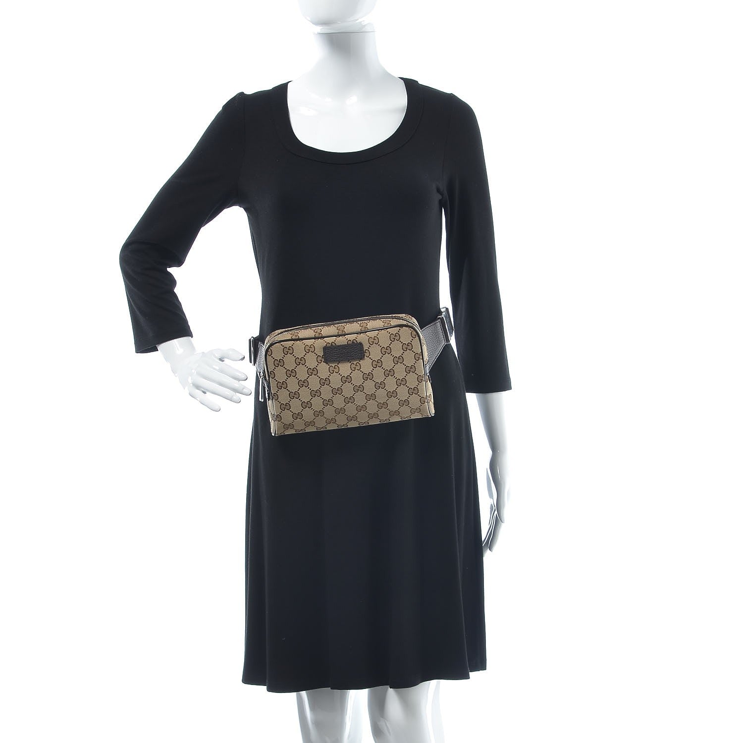 Gucci Monogram Belt Bag Dark Brown 2 of 8