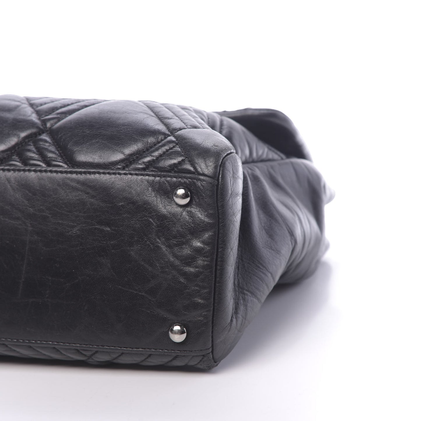 Lambskin In and Out XL Maxi Flap Black