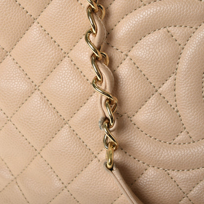 Chanel Caviar Quilted Grand Shopping Tote GST Beige Clair 8 of 16
