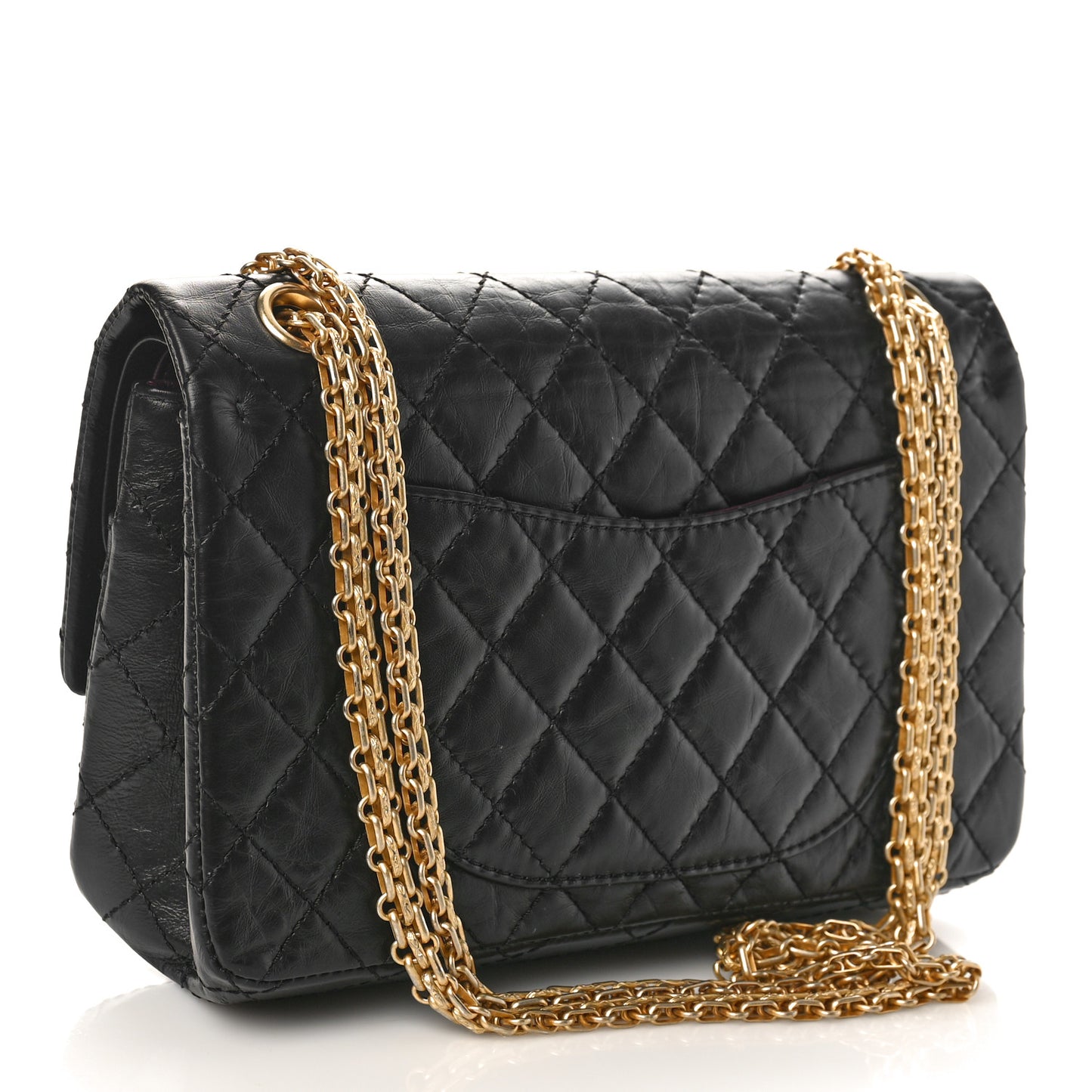 Aged Calfskin Lucky Charms 2.55 Reissue 225 Flap Black