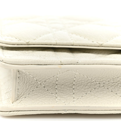 Christian Dior Supple Calfskin Caro Pouch with Chain Latte 15 of 15