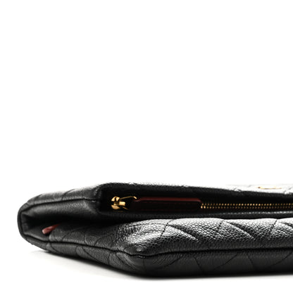 Chanel Caviar Quilted CC Beauty Clutch Black 9 of 11