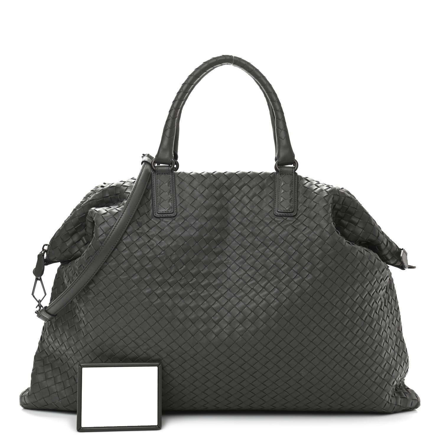 Bottega Veneta Nappa Intrecciato Maxi Convertible Tote Grey 1 of 11