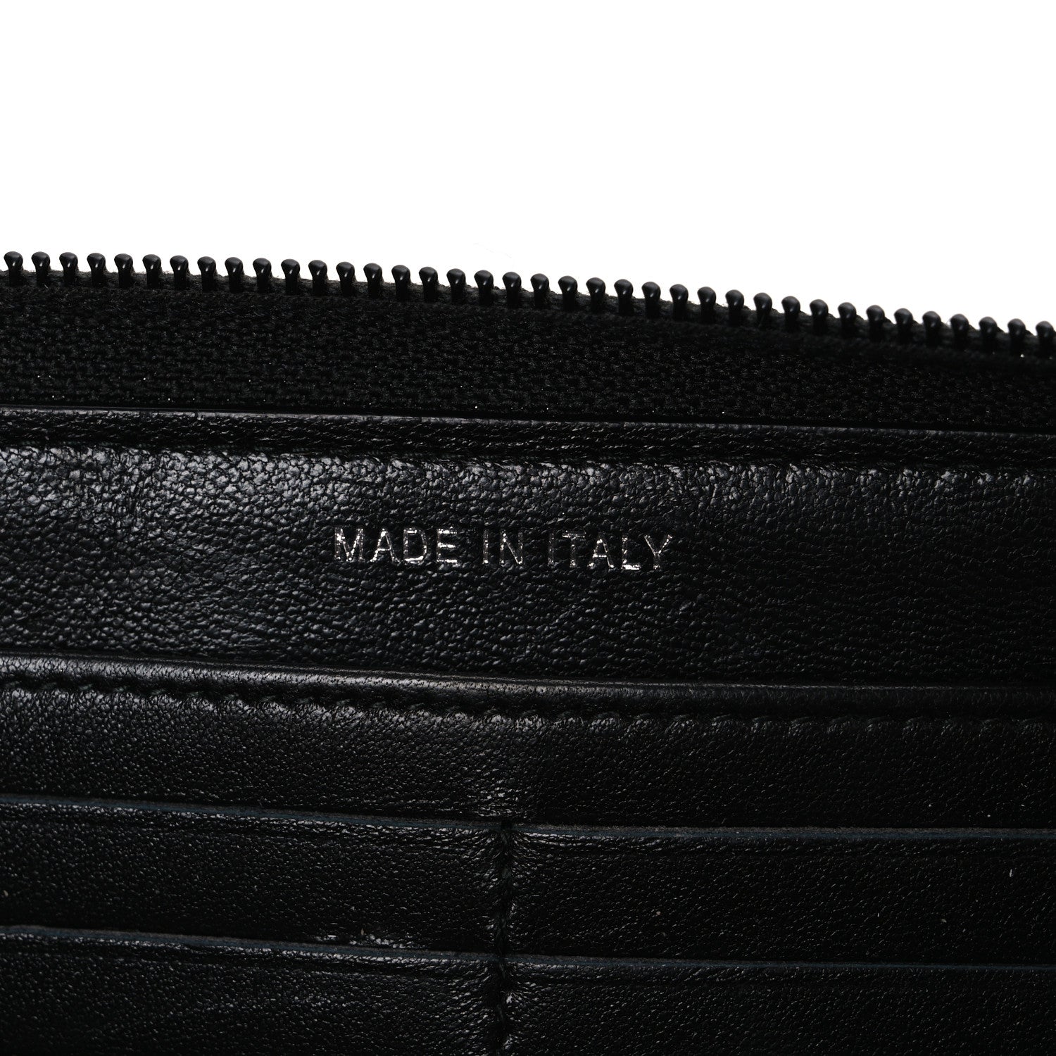 Chanel Calfskin Large Bi-Color Zip Around Boy Wallet Black Navy 7 of 8