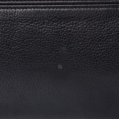 Alexander McQueen Pebbled Calfskin Large Skull Padlock Zip Around Tote Black 17 of 19