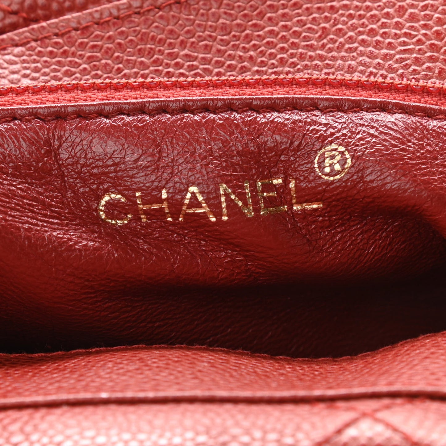 Caviar Tortoise CC Handle Tote Red