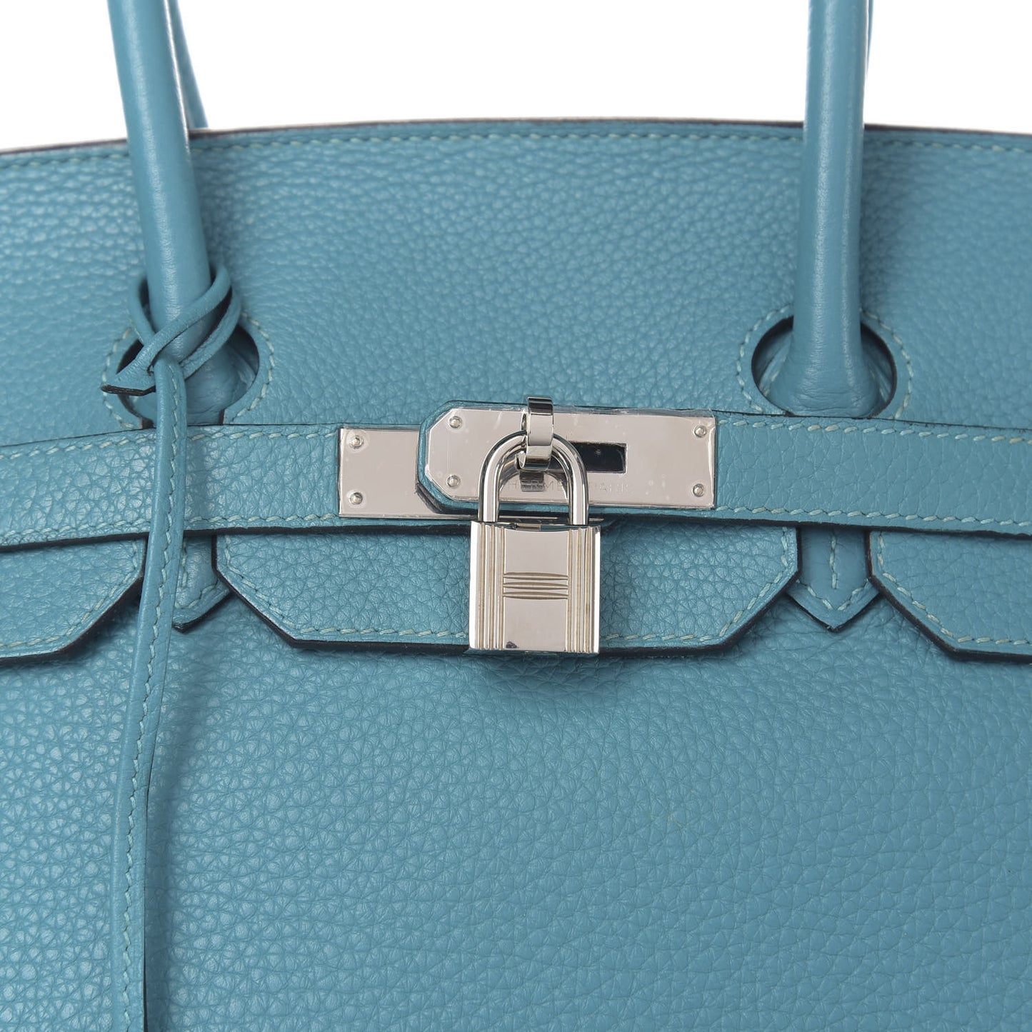 Taurillon Clemence Birkin 35 Turquoise