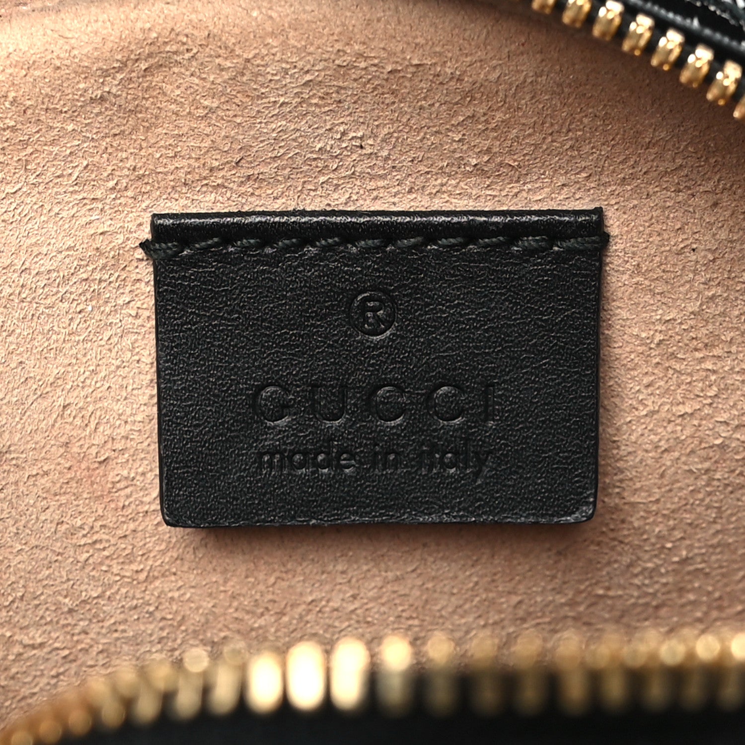 Gucci Suede Patent Web Mini Ophidia Round Shoulder Bag Black 6 of 9