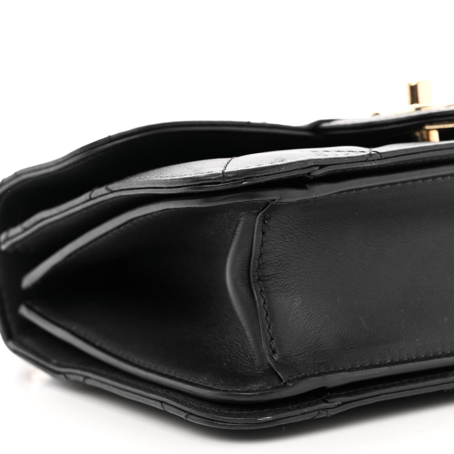 Chanel Calfskin Quilted Small Top Handle Flap Black 10 of 15