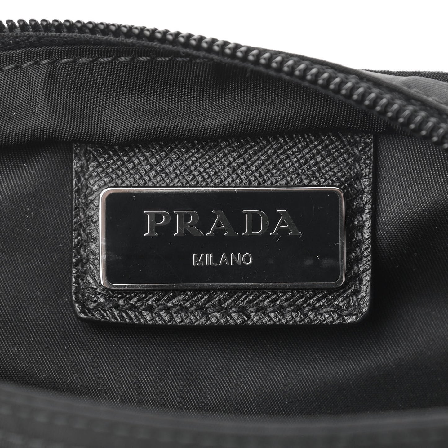 Nylon Vela Flat Messenger Bag Black
