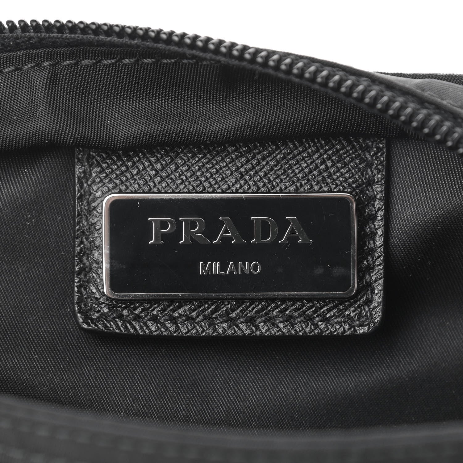 Prada Nylon Vela Flat Messenger Bag Black 11 of 14