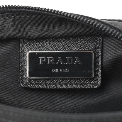 Prada Nylon Vela Flat Messenger Bag Black 11 of 14
