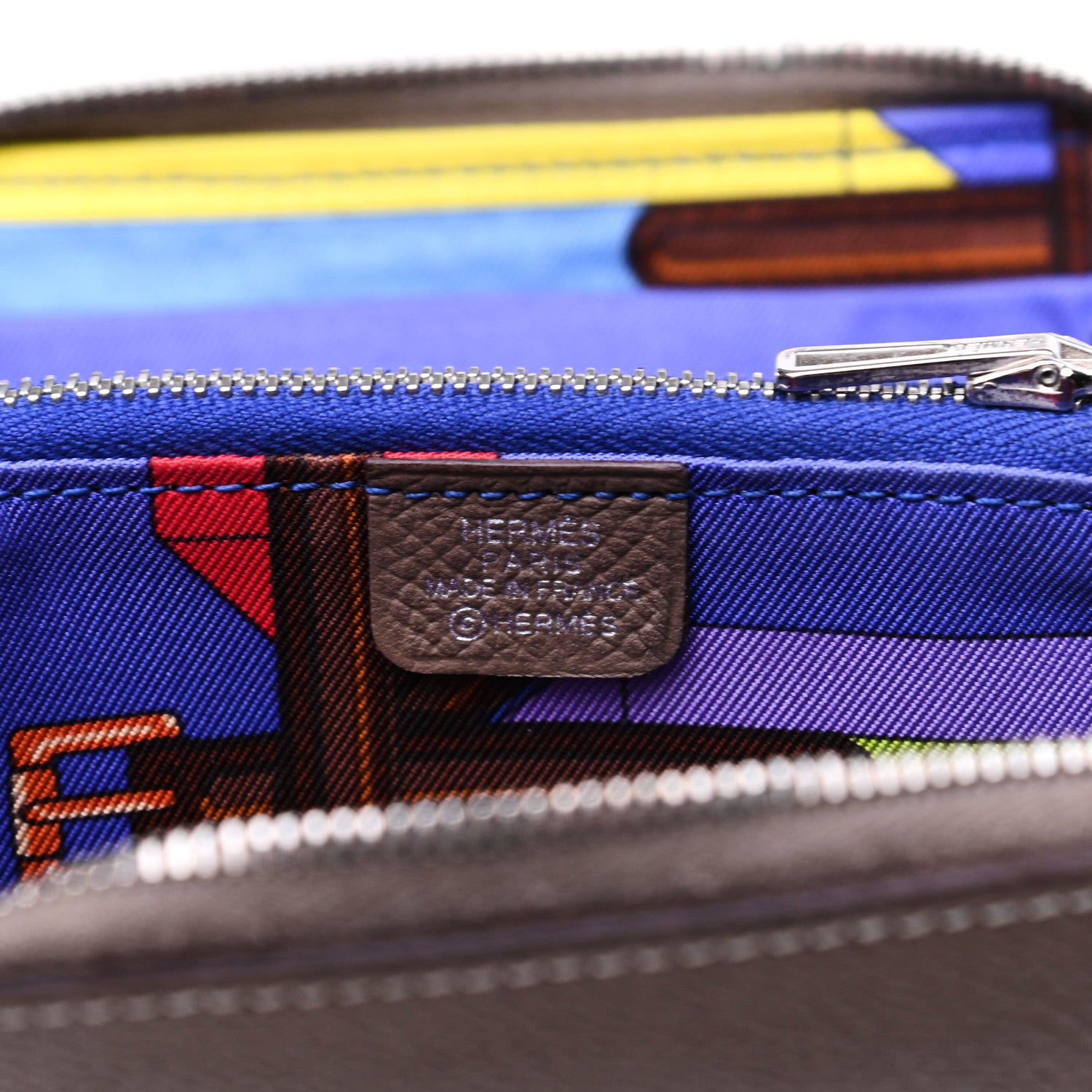 Hermes Epsom Silk'in Compact Wallet Etoupe 6 of 9
