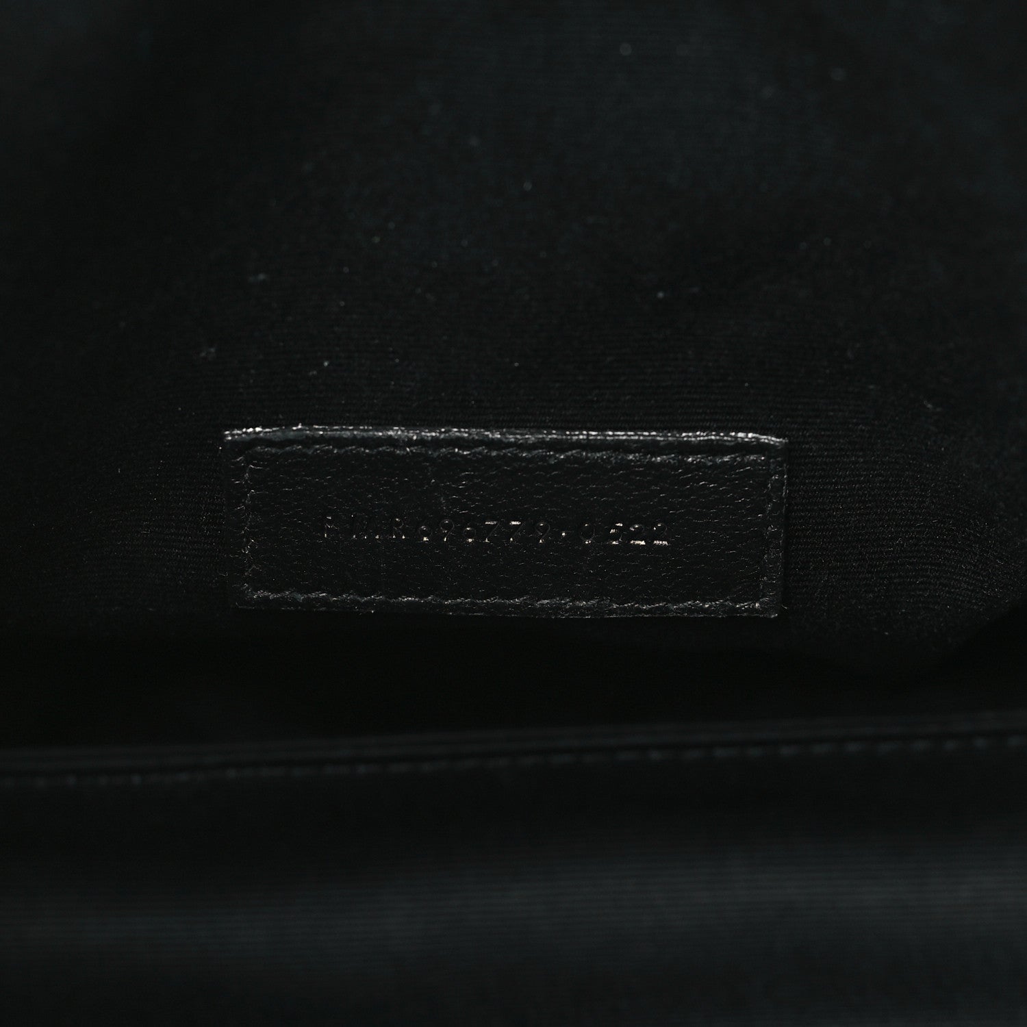 Saint Laurent Lambskin Monogram Medium Sade Puffer Pouch Black 7 of 10